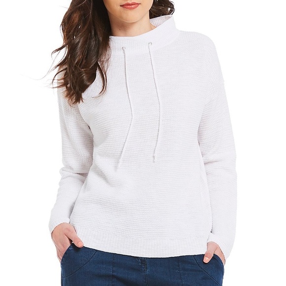 Eileen Fisher Tops - Eileen Fisher Organic Cotton Funnel Neck Box-Top